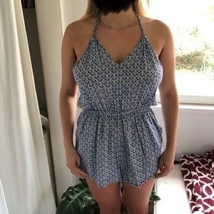 Forever 21 printed romper